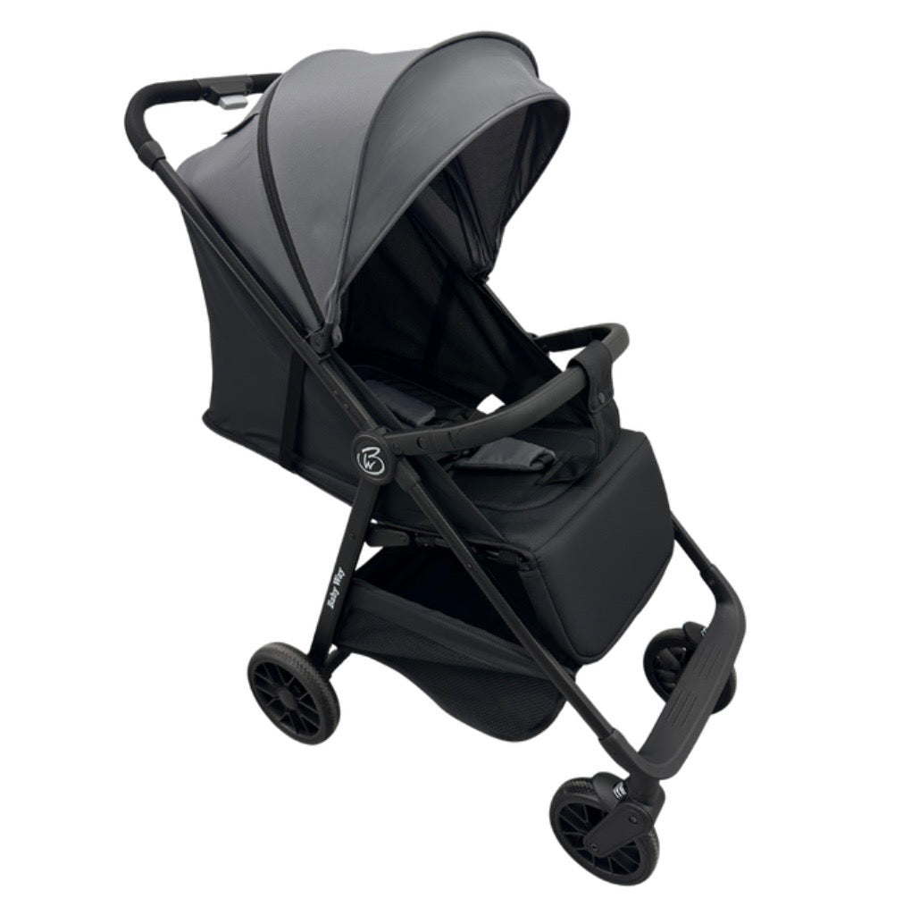 Roam Compact Travel-Friendly Stroller with Extended Canopy - BLACK