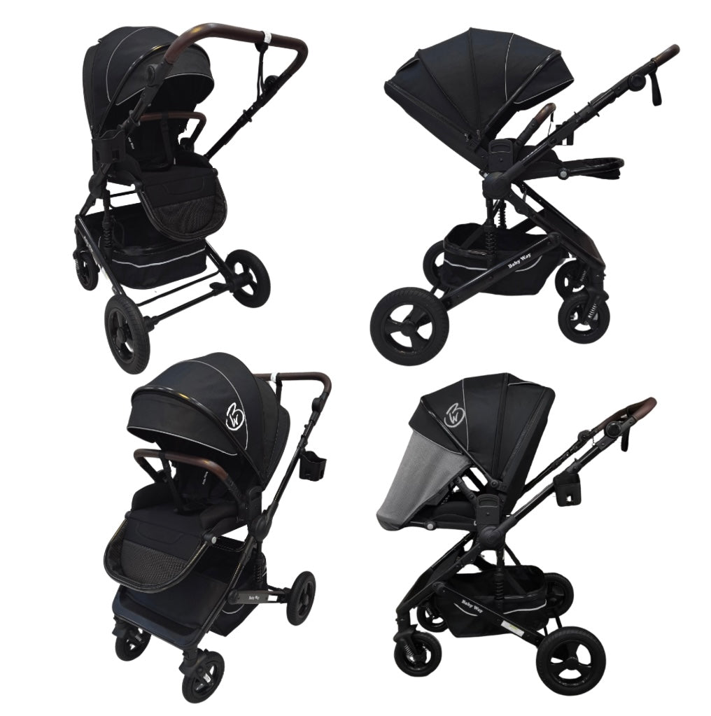 Versa 2-in-1 Bassinet Stroller with Sunshade and Cup Holder
