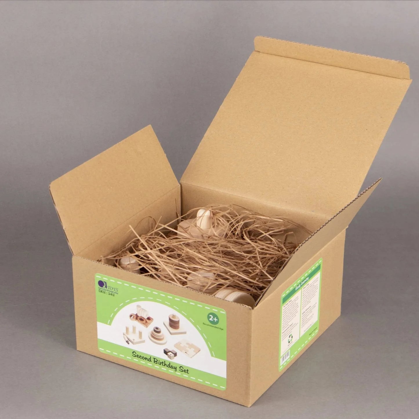 Second Birthday Wooden Montessori Play Set - QToys | Wooden Toy NZ