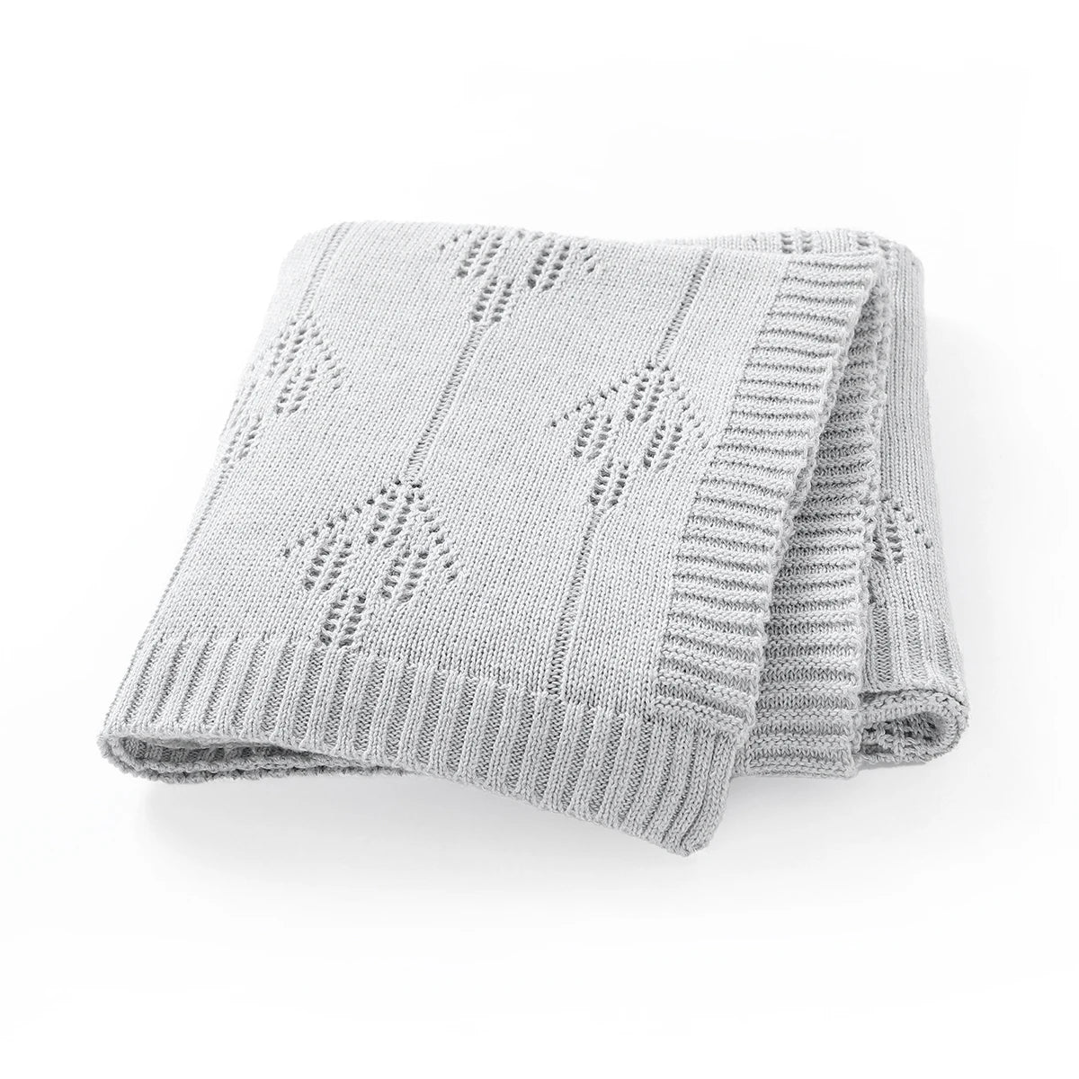 Pure Comfort Solid Cotton Baby Blanket - Soft Security Swaddle