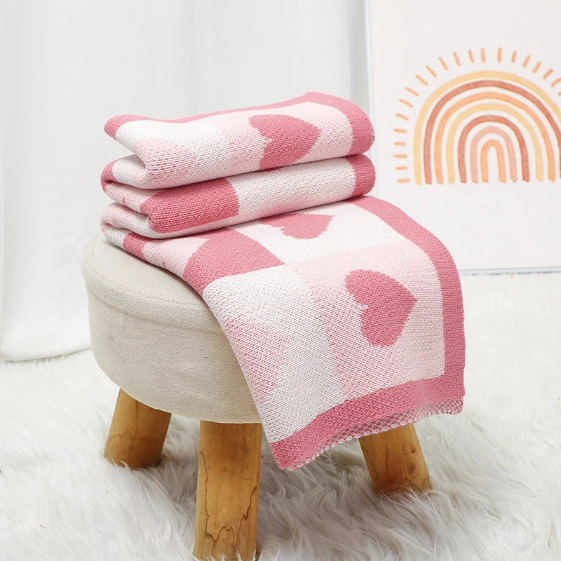 Premium Knitted Baby Blanket - Ultra-Soft Organic Cotton Wrap (70×90cm)