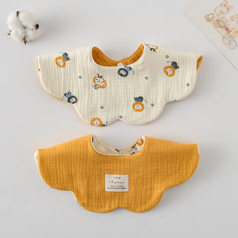 Adorable Cotton Baby Bibs - 38 Fun Cartoon Designs | Mess-Free Mealtime Magic