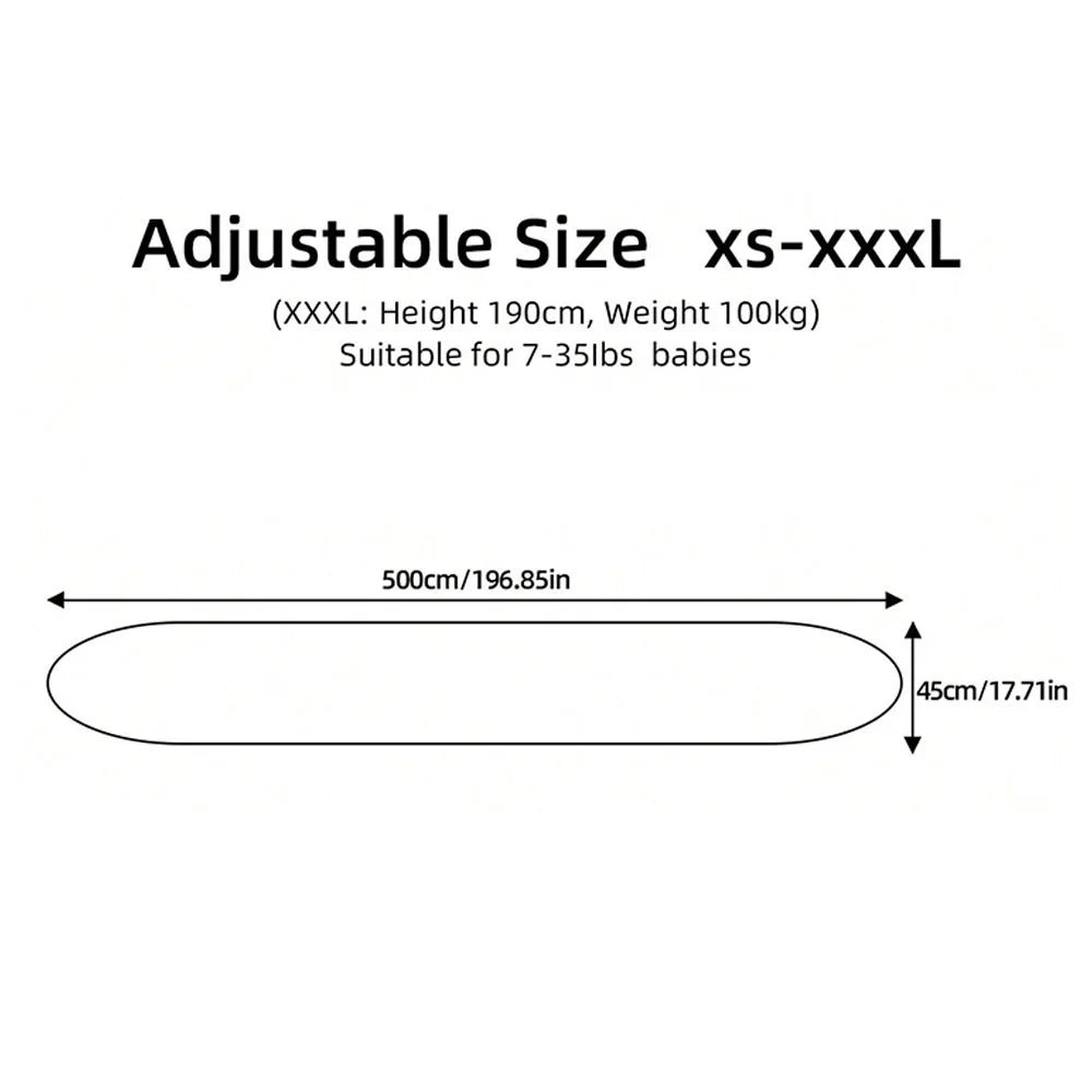 Premium Baby Wrap Carrier - Soft Cotton Newborn Sling