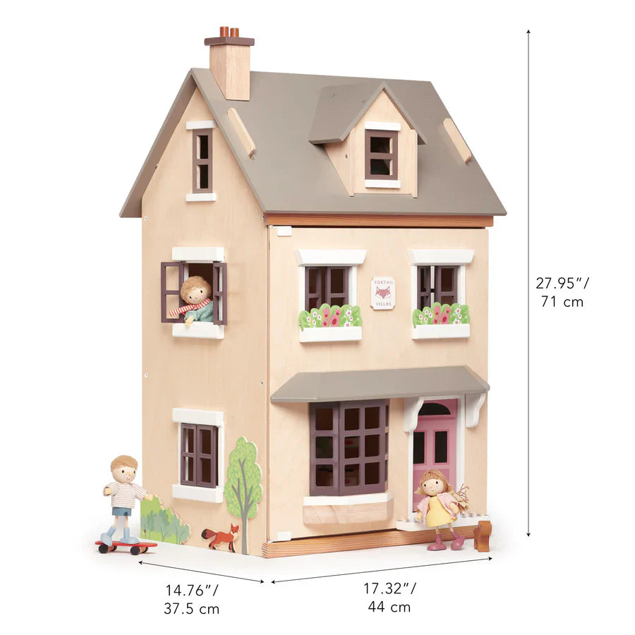 Foxtail Villa Dollhouse - Tender Leaf Toys | Wooden Doll House