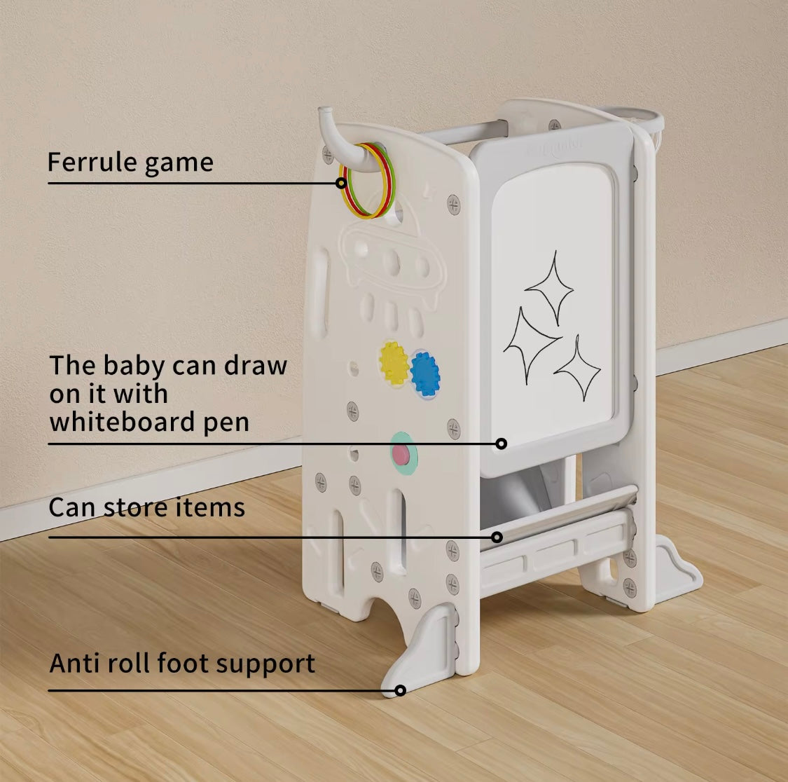 Toddler Learning Tower & Activity Centre – Adjustable Kitchen Step Stool