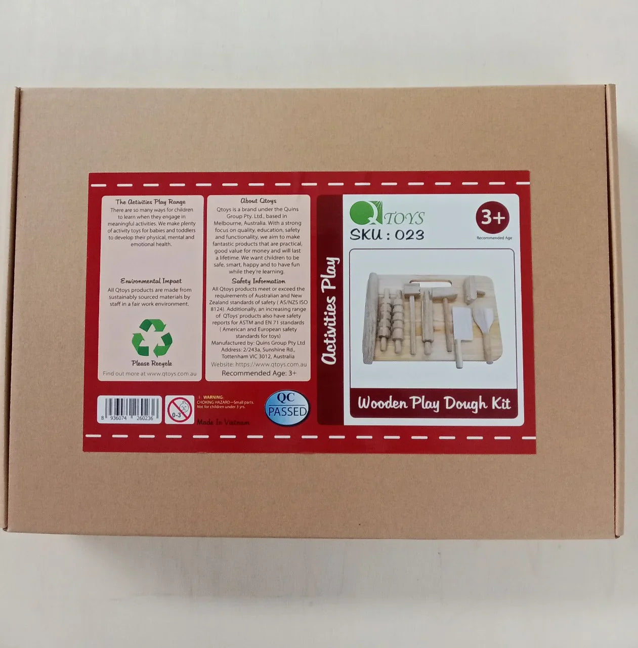 Wooden Playdough Kit - QToys | Wooden Toy NZ