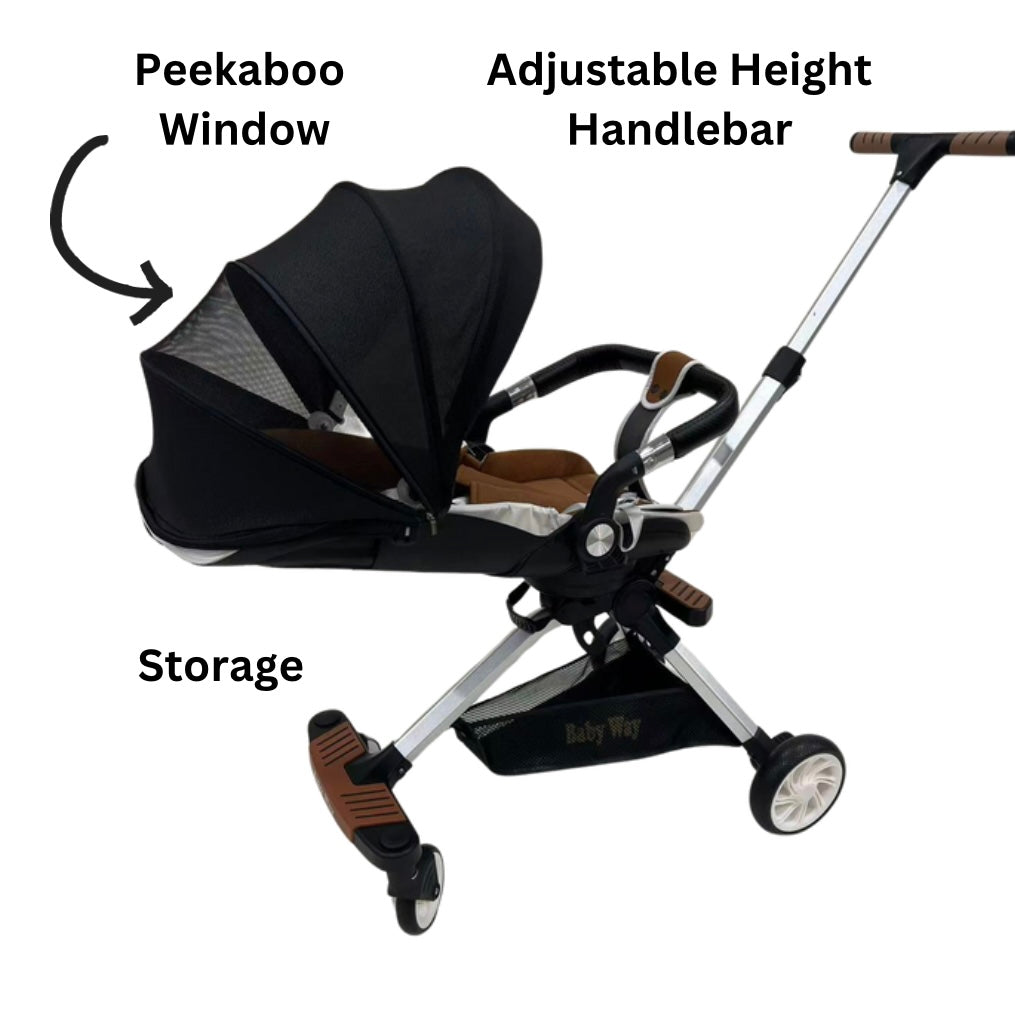 Urban Rider 2-Way Stroller – Compact & Convertible