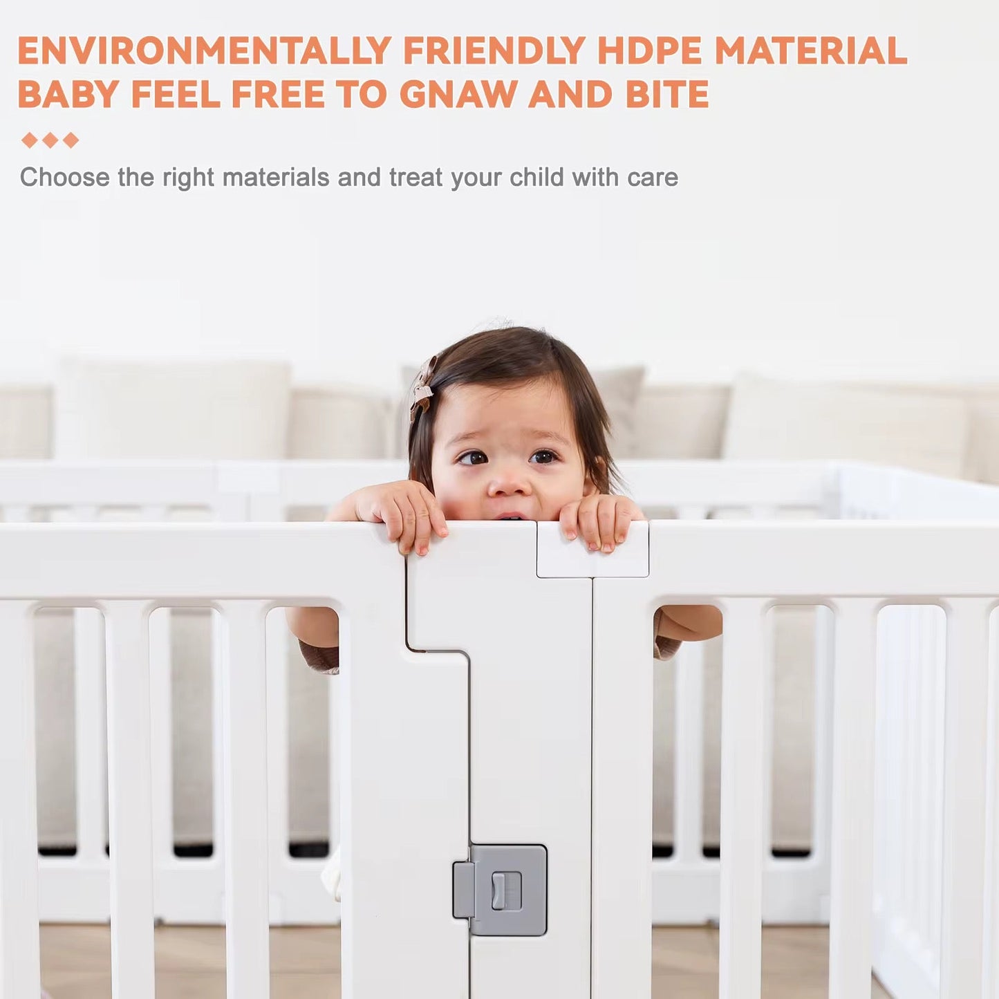 2-in-1 Baby Playpen & Storage Rack – 10-Panel Convertible Play Yard