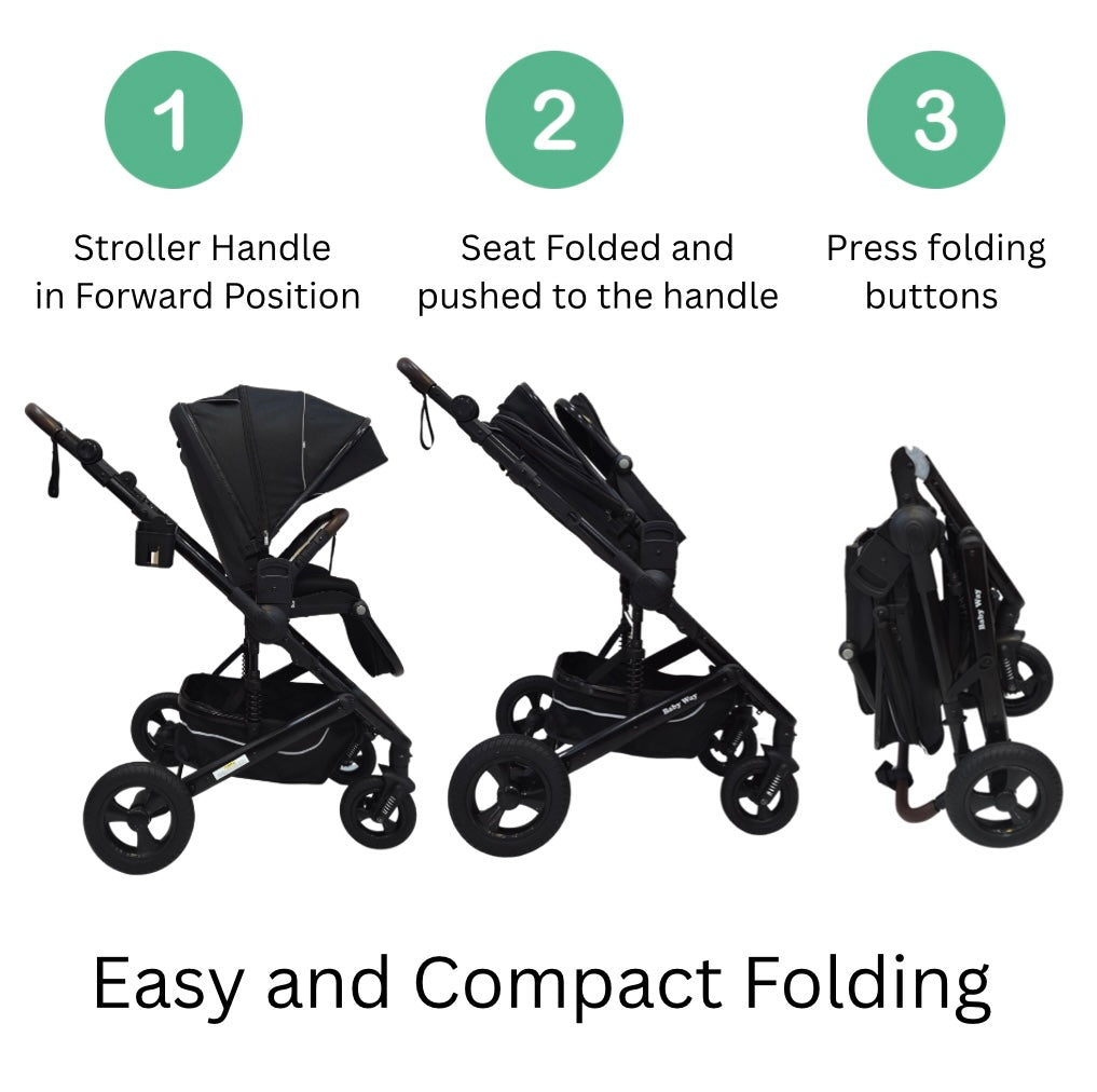 Versa 2-in-1 Bassinet Stroller with Sunshade and Cup Holder