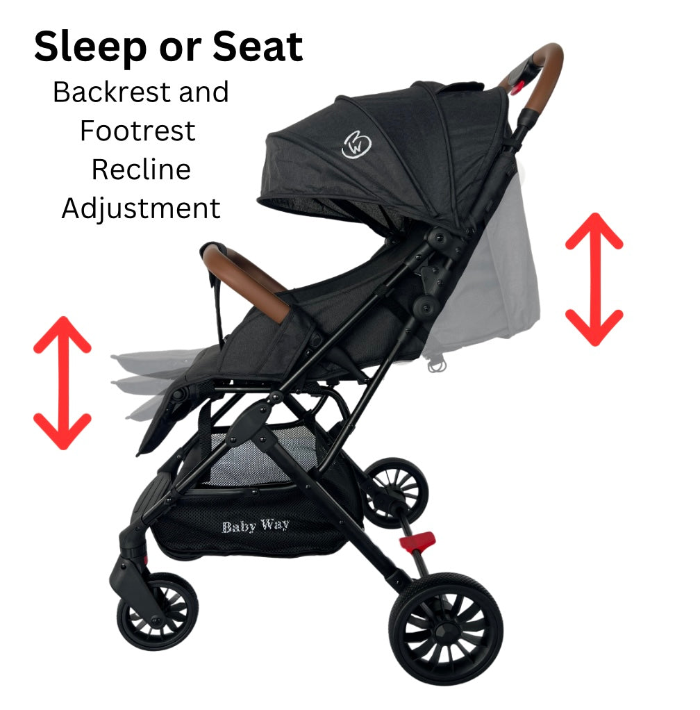 The Glide - Compact Travel Stroller and Capsule Car Seat Combo with Pull Handle