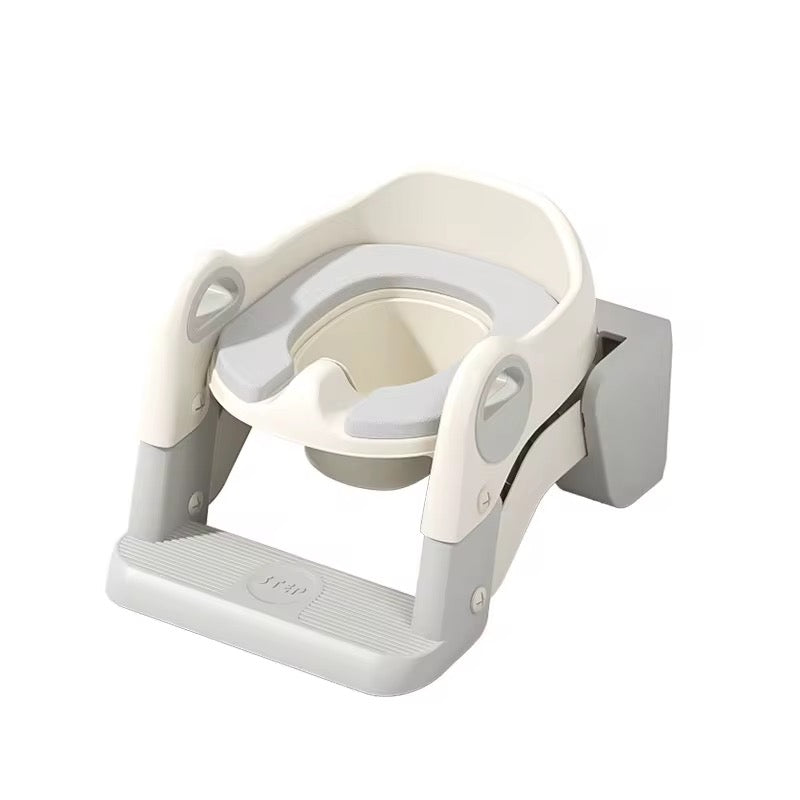 3-in-1 Potty Training Seat with Ladder & Detachable Potty