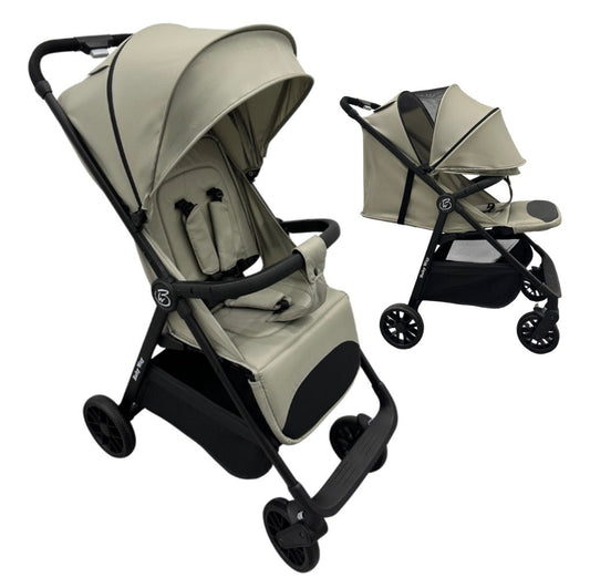 Roam Compact Travel-Friendly Stroller with Extended Canopy - SAND
