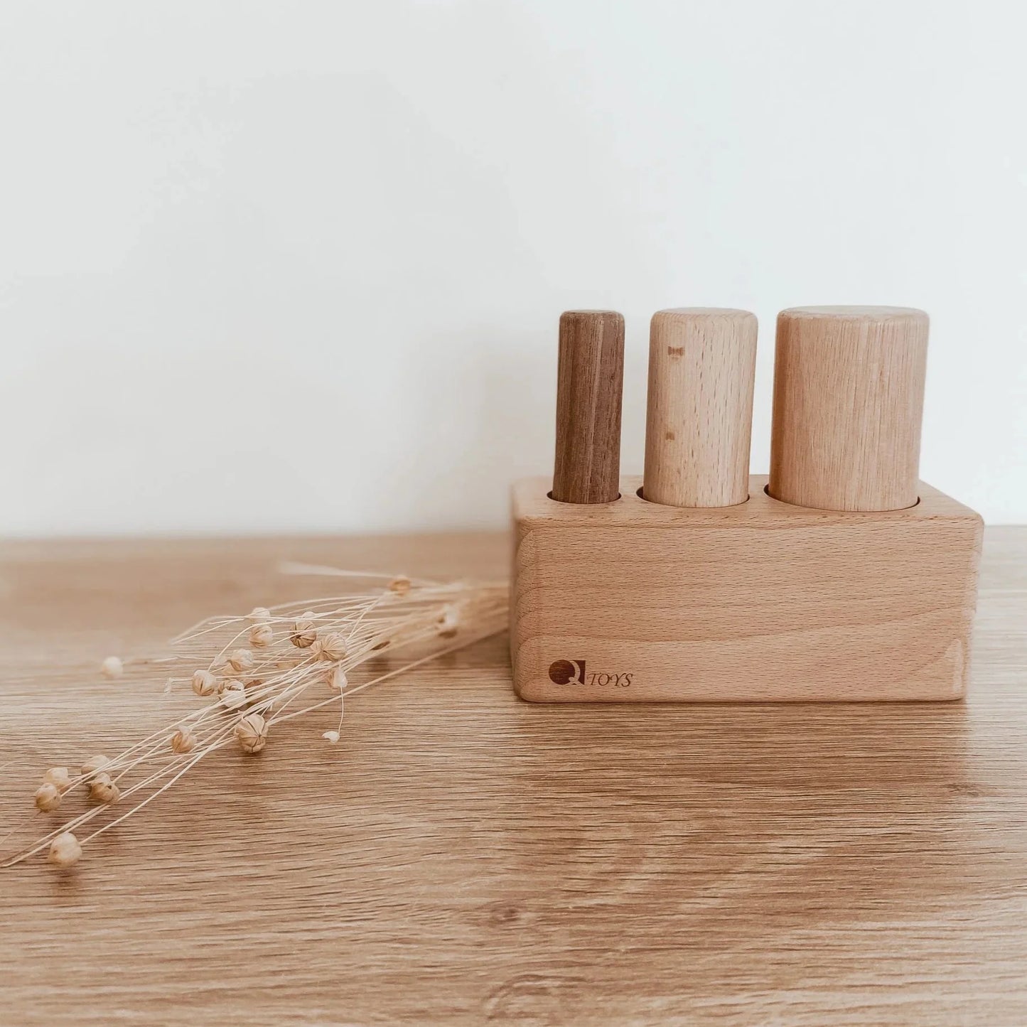 Wooden Pole Puzzle - QToys | Wooden Toy NZ