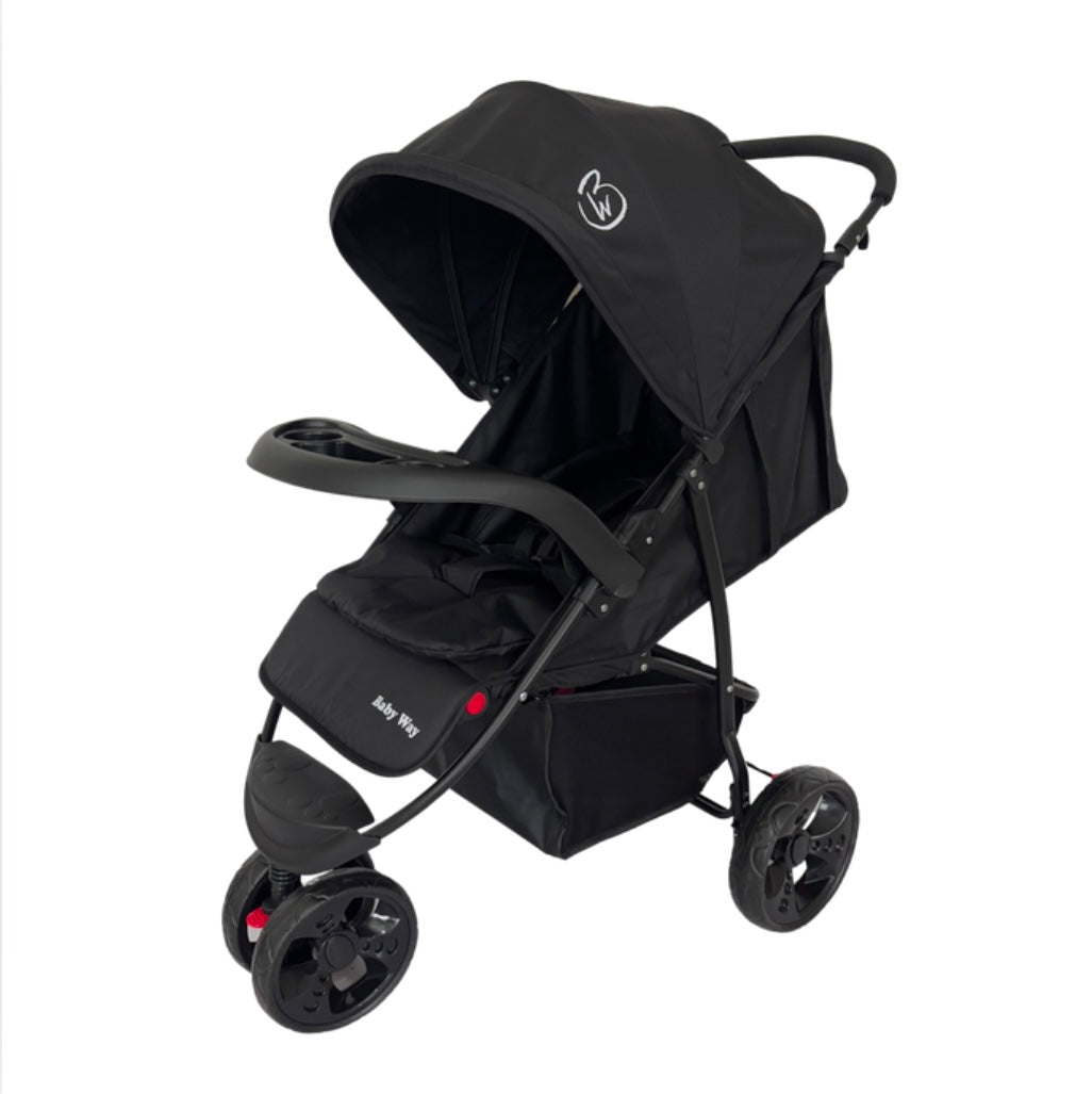 Baby Way Explorer 3-Wheel Stroller with Food Tray