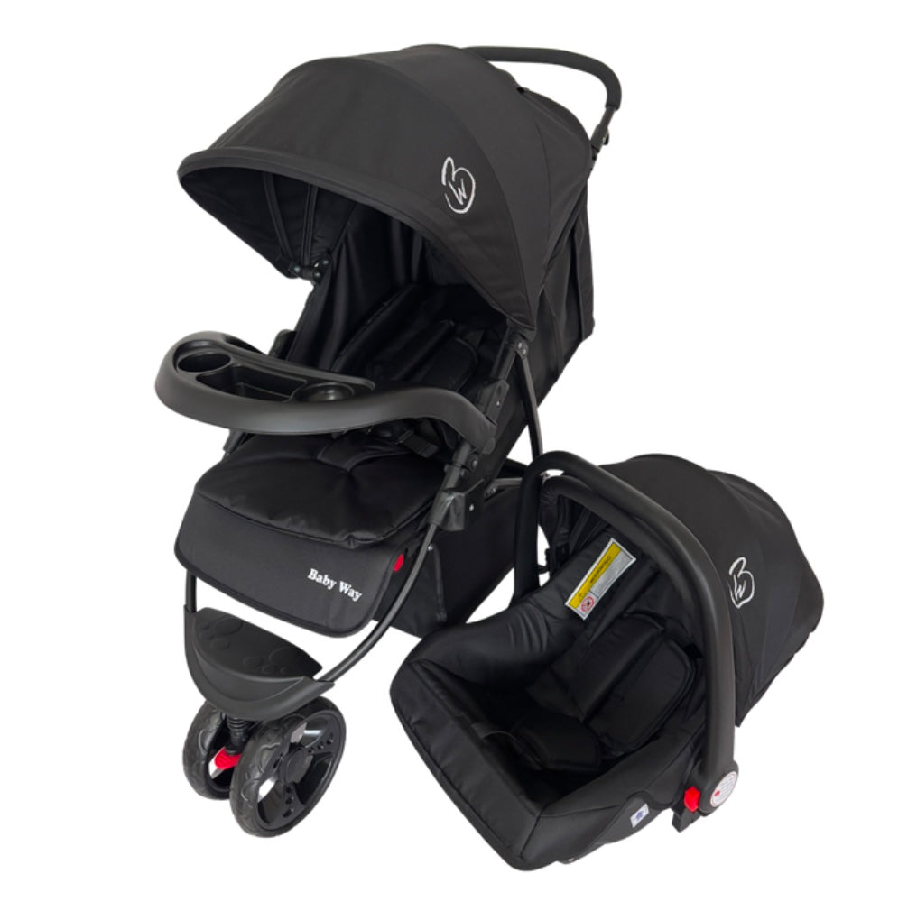 Explorer 3-Wheeler Stroller & Capsule Travel System – Complete with Food Tray & Liner