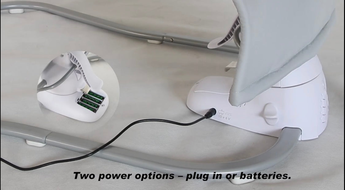 The Muve Electric Swinging Bouncer – Melodies, Recline & Soothing Motion