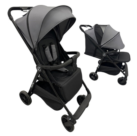 Roam Compact Travel-Friendly Stroller with Extended Canopy - BLACK