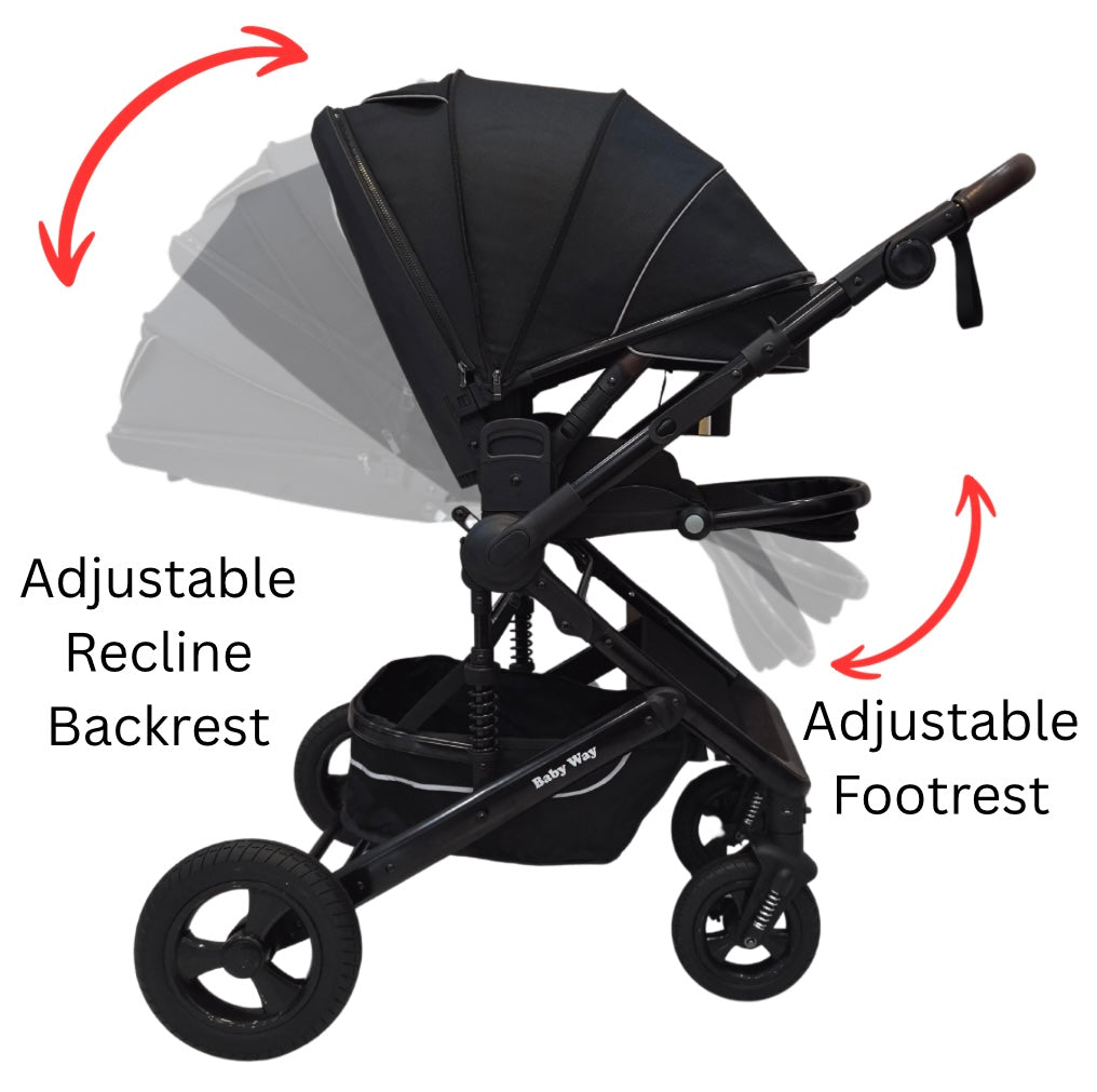 Versa 2-in-1 Bassinet Stroller with Sunshade and Cup Holder