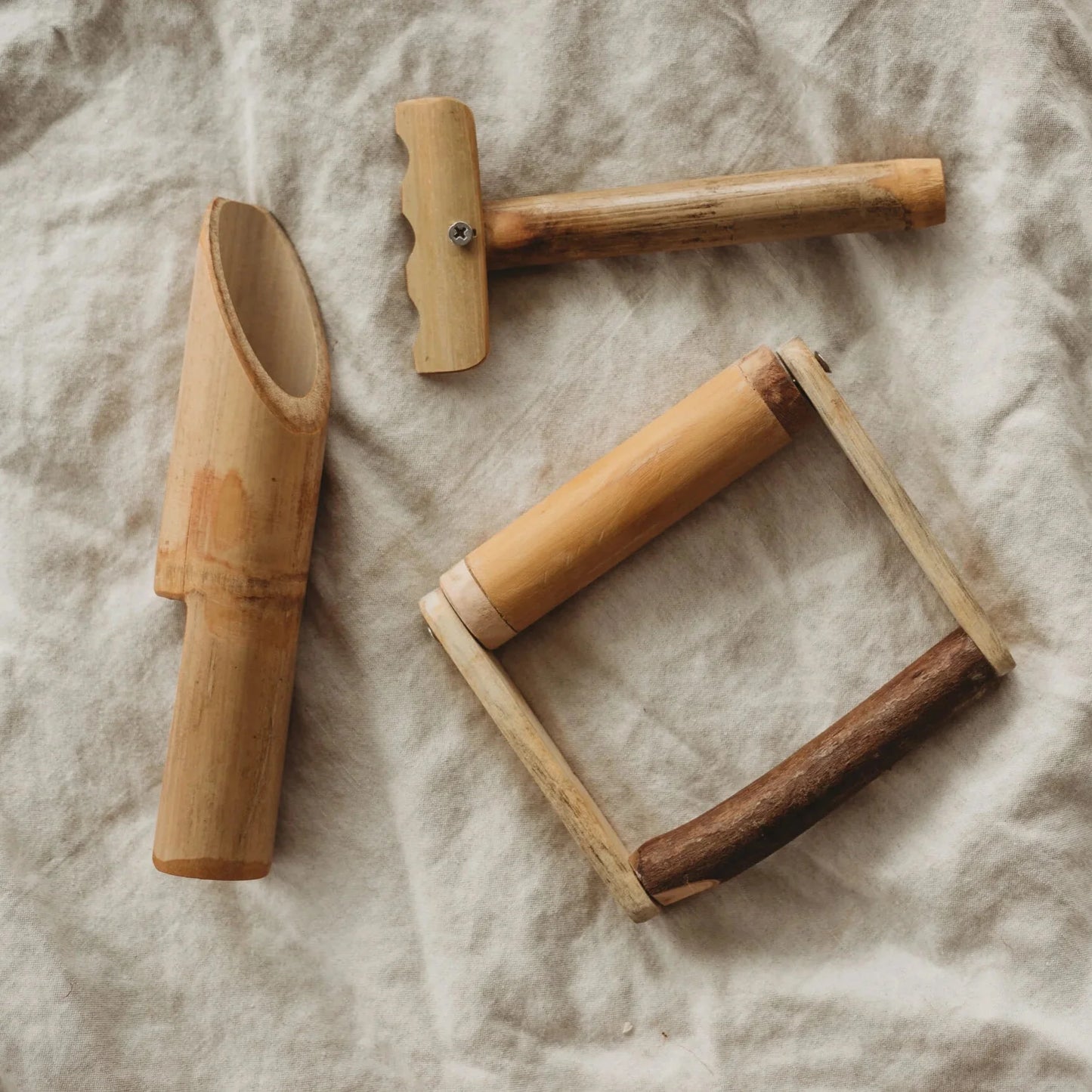 Bamboo Sand Play Set - QToys | Wooden Toys NZ