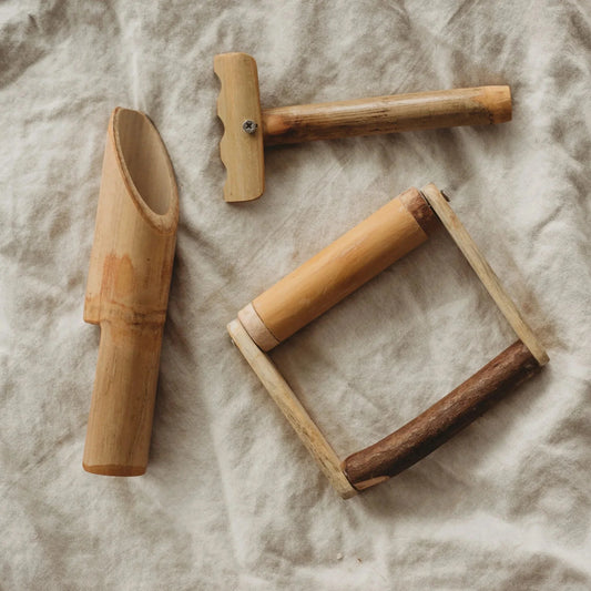 Bamboo Sand Play Set - QToys | Wooden Toys NZ