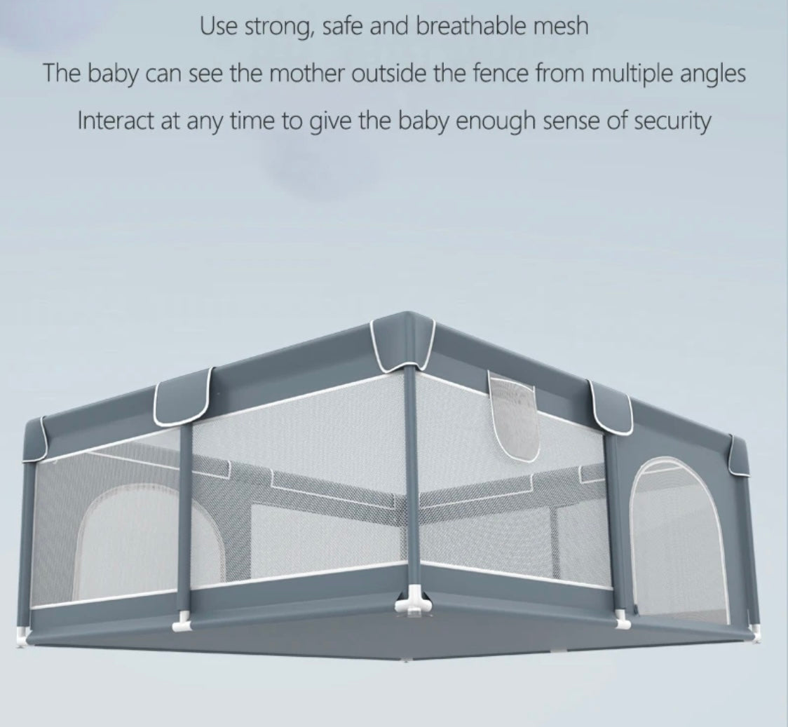 Preorder - Multifunctional Baby Play Pen with Basketball Hoop