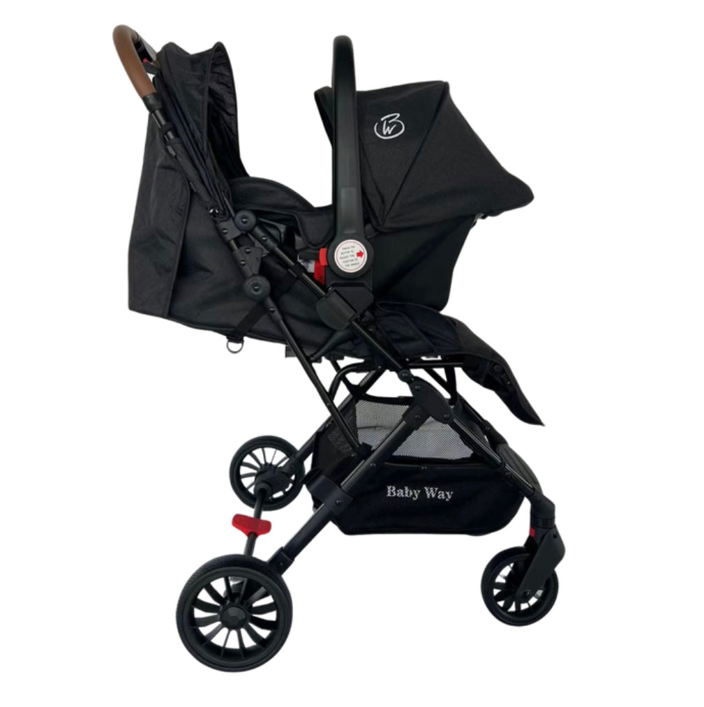 The Glide - Compact Travel Stroller and Capsule Car Seat Combo with Pull Handle