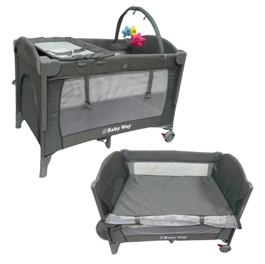 5-in-1 Portable Co-Sleeper Bed with Changing Table and Toy Bar