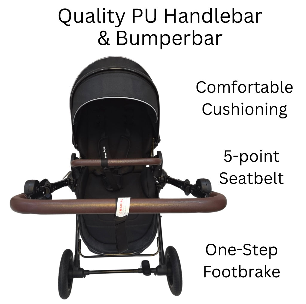 Versa 2-in-1 Bassinet Stroller with Sunshade and Cup Holder