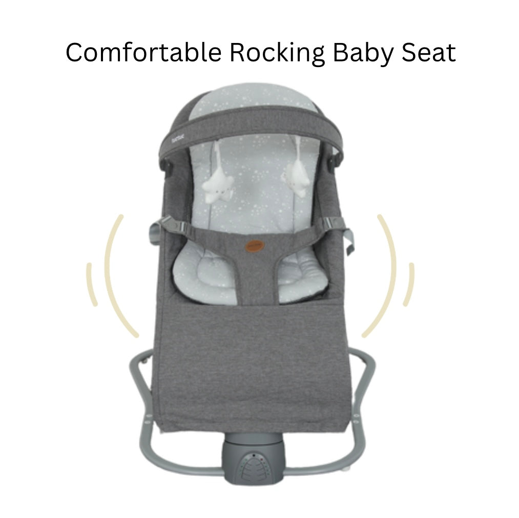 The Muve Electric Swinging Bouncer – Melodies, Recline & Soothing Motion