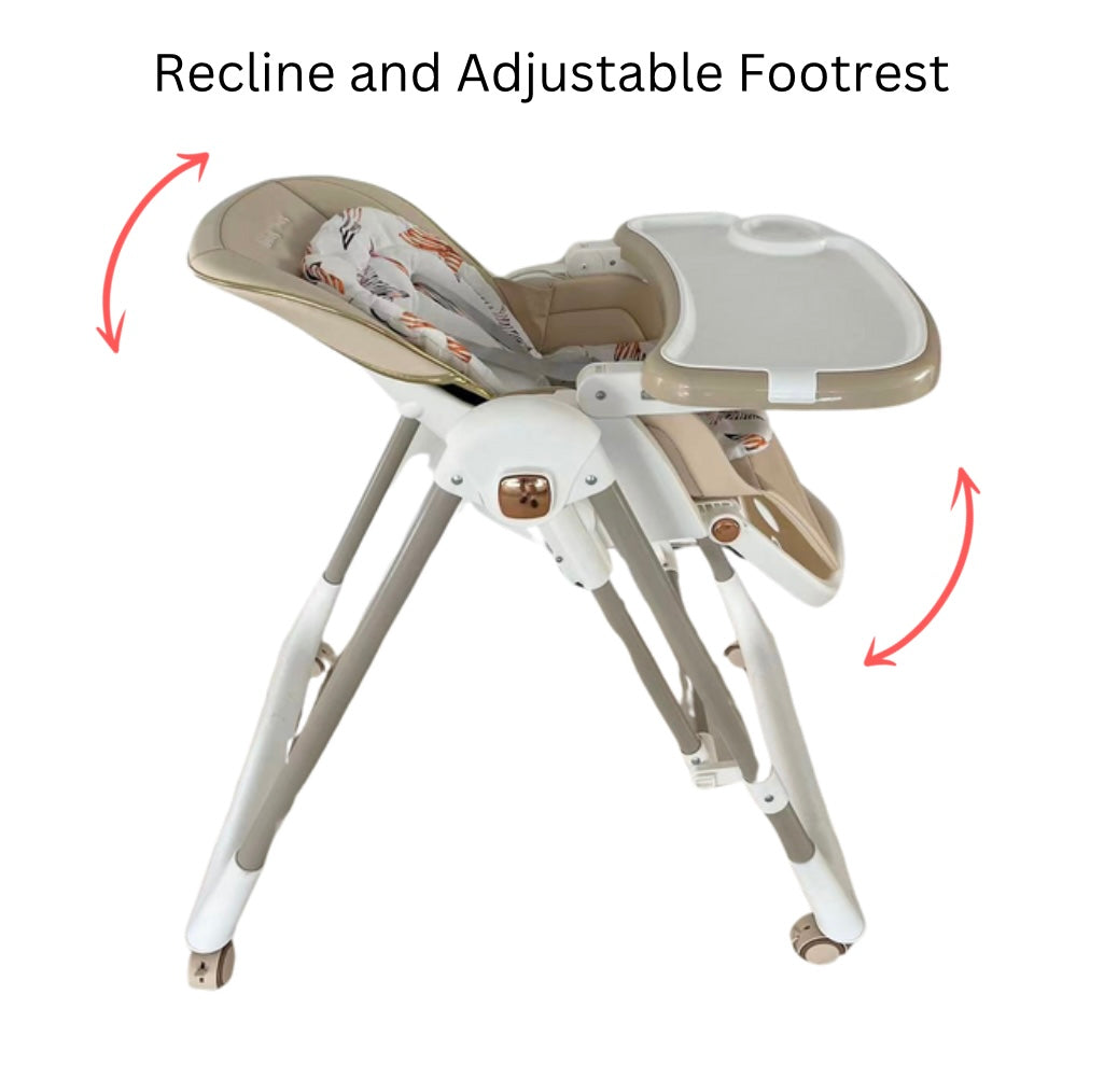 Jupiter Beige 2-in-1 High Chair & Swing