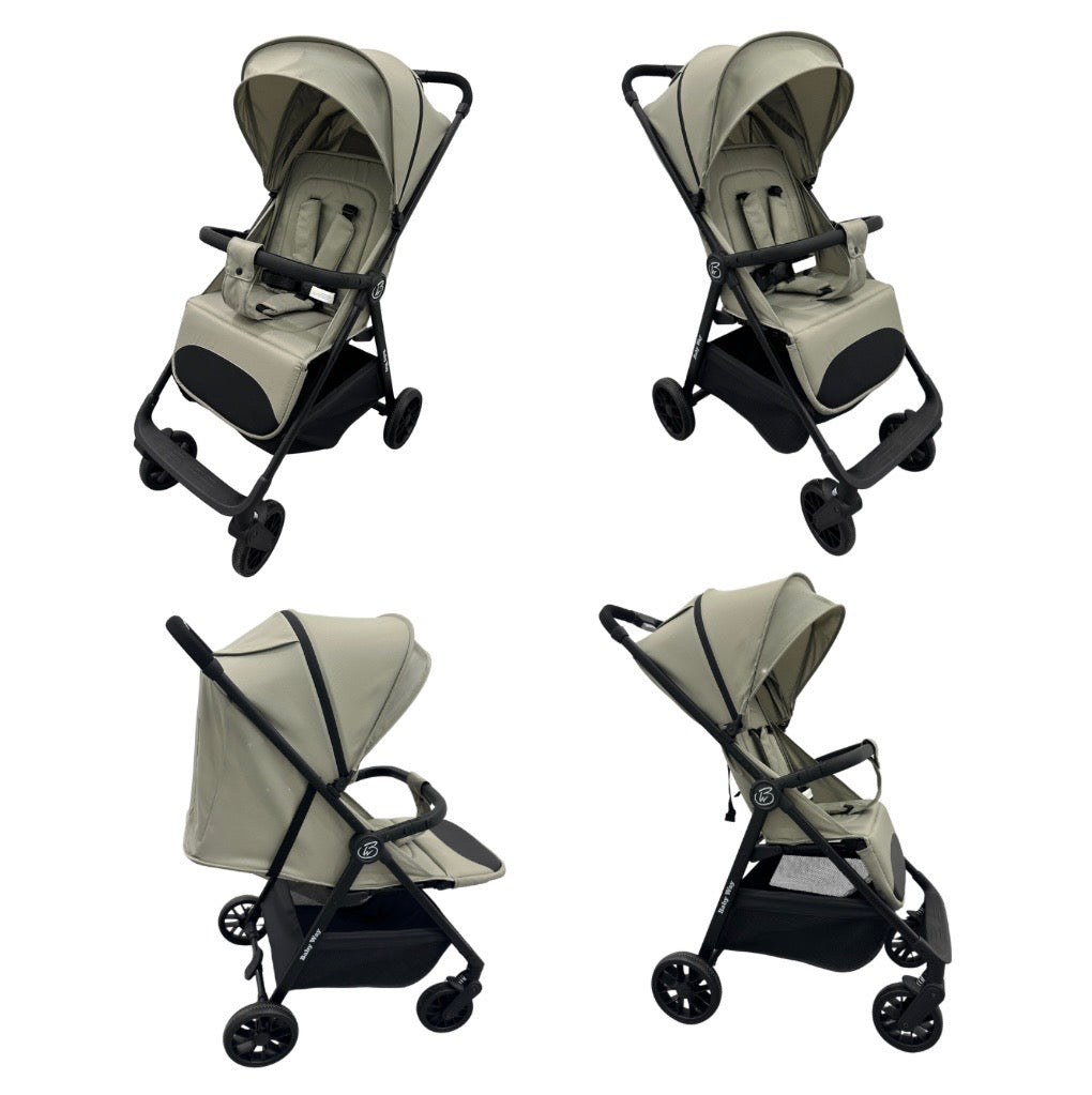 Roam Compact Travel-Friendly Stroller with Extended Canopy - SAND