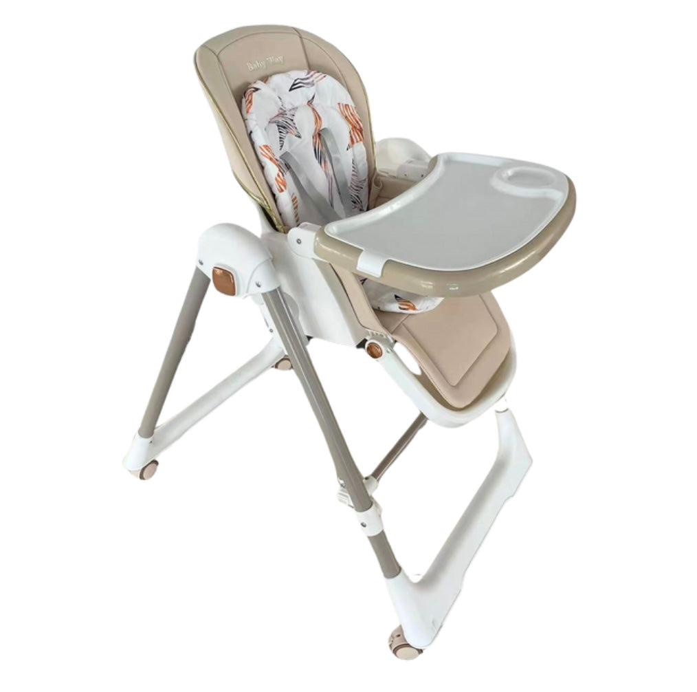 Jupiter Beige 2-in-1 High Chair & Swing