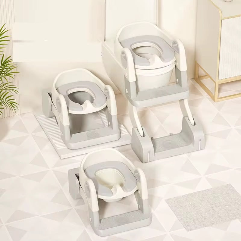 3-in-1 Potty Training Seat with Ladder & Detachable Potty