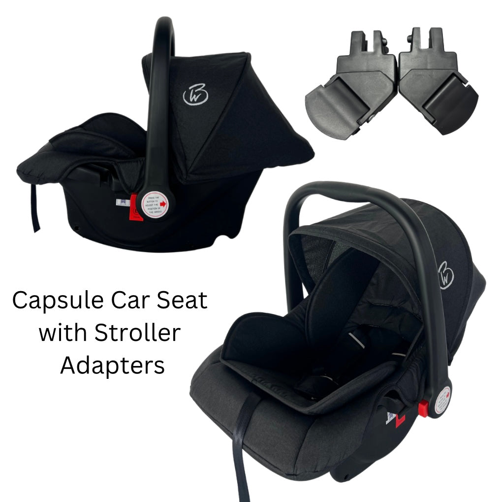 The Glide - Compact Travel Stroller and Capsule Car Seat Combo with Pull Handle