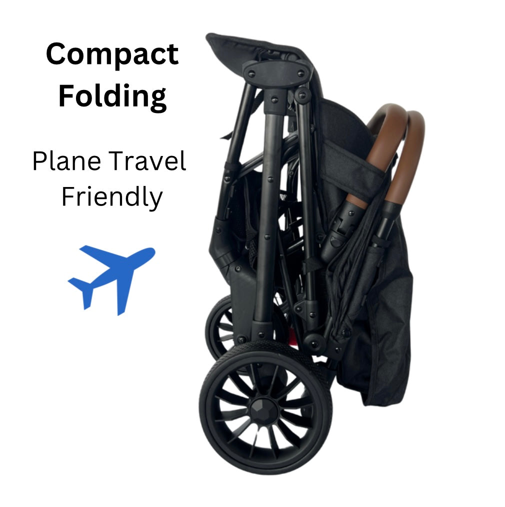 The Glide - Compact Travel Stroller and Capsule Car Seat Combo with Pull Handle