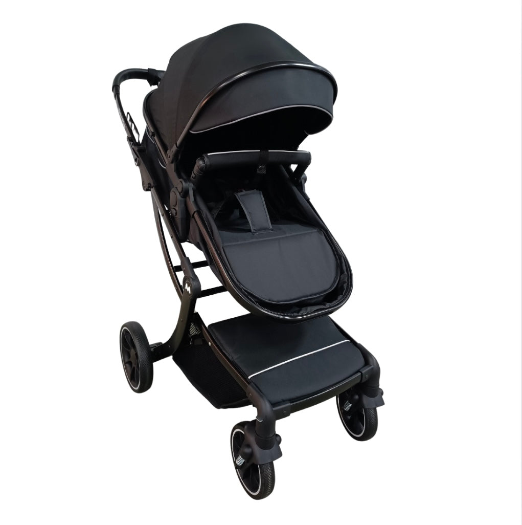 Preorder - Baby 2 in 1 Multifunctional Two-Way Bassinet Stroller BLACK