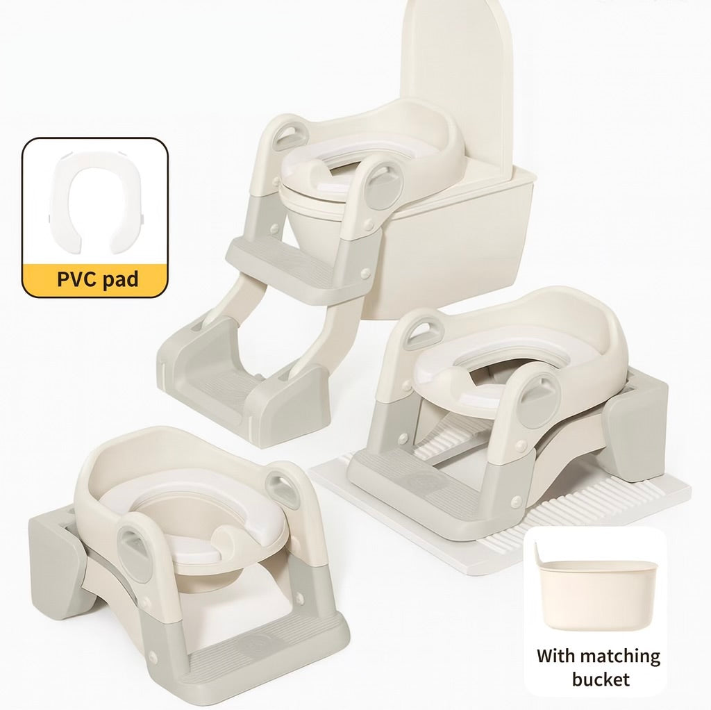 3-in-1 Potty Training Seat with Ladder & Detachable Potty