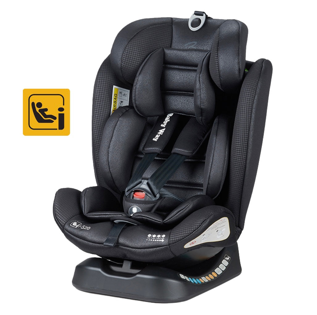 GrowSwitch i-Size Convertible Car Seat – Birth to 12 Years (Black)