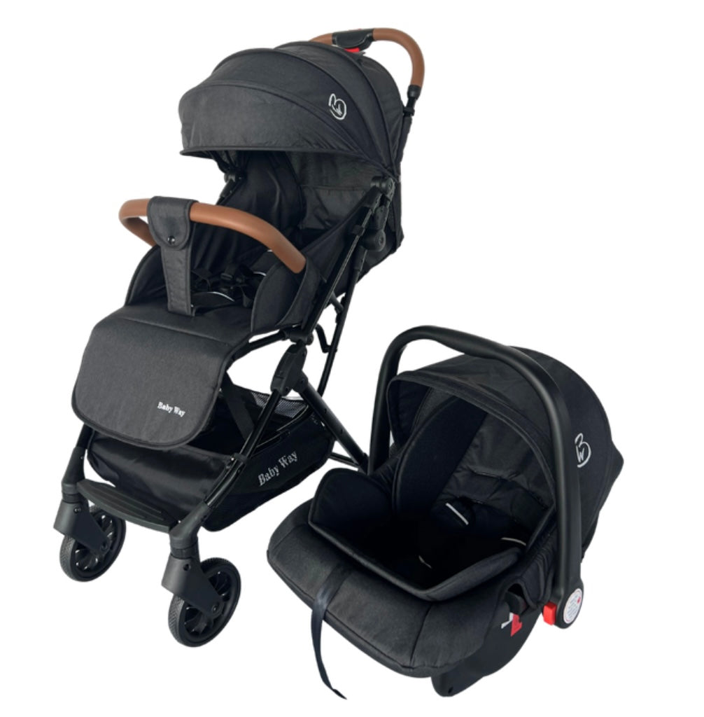 The Glide - Compact Travel Stroller and Capsule Car Seat Combo with Pull Handle
