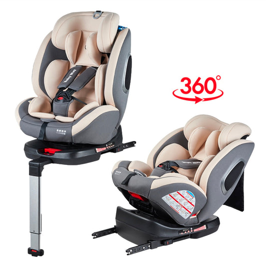 SafeHalo 360° Rotating i-Size Car Seat with ISOFIX – All Ages (Khaki)