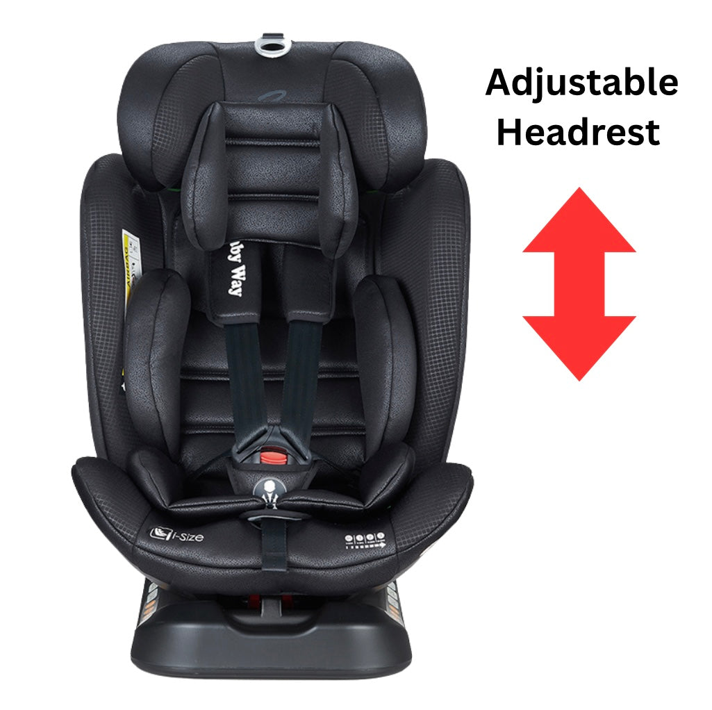 GrowSwitch i-Size Convertible Car Seat – Birth to 12 Years (Black)