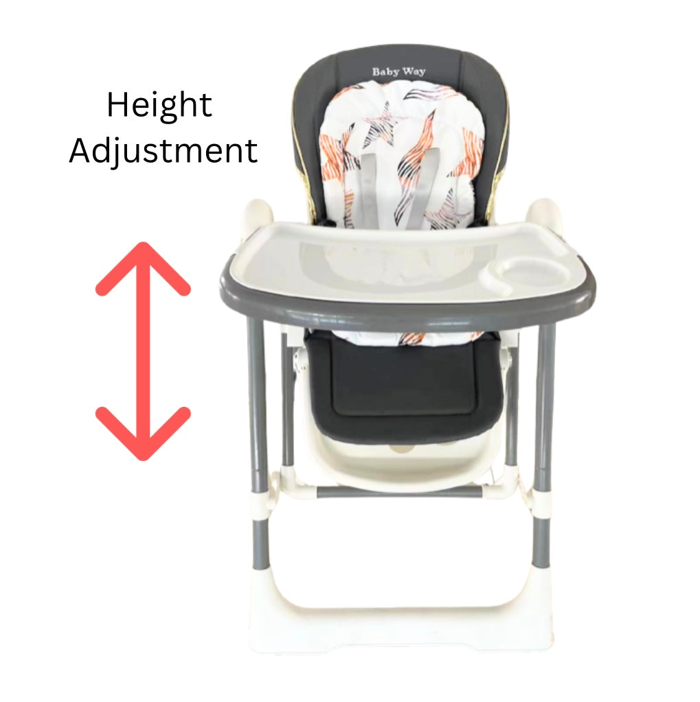 Jupiter Grey 2-in-1 Baby High Chair & Swing