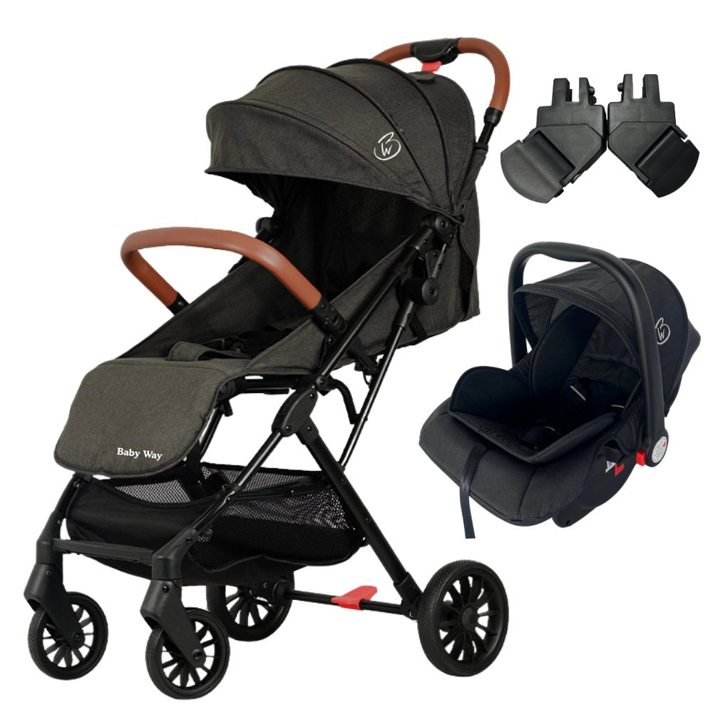 The Glide - Compact Travel Stroller and Capsule Car Seat Combo with Pull Handle