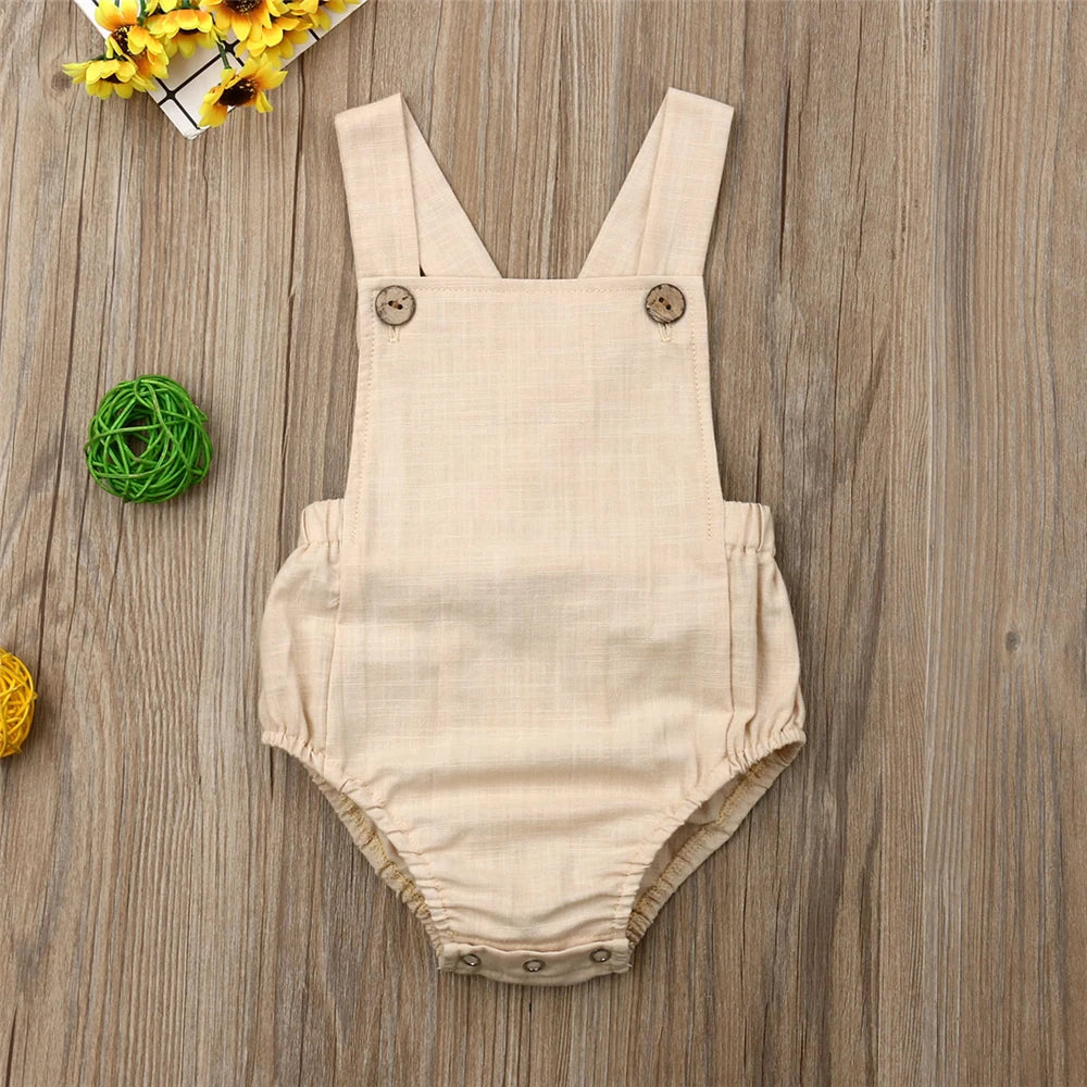 Baby Romper - Sleeveless Summer Jumpsuit for Newborns & Toddlers