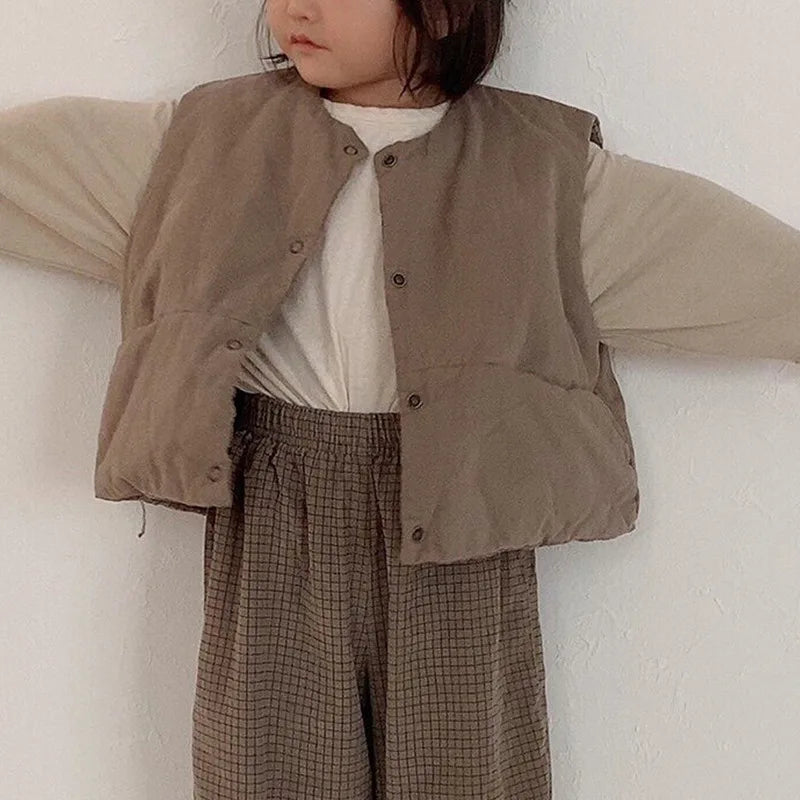 Sleeveless Winter Jacket for Toddlers (6M-24M)