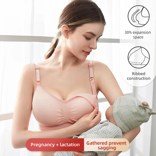 Mama's Comfort Seamless Nursing Bra - Wire-Free Support for Every Mom