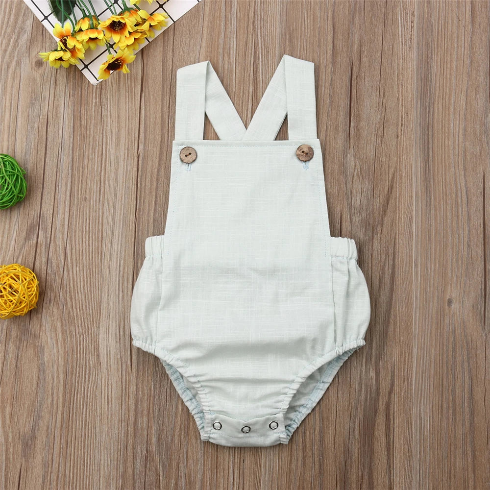 Baby Romper - Sleeveless Summer Jumpsuit for Newborns & Toddlers