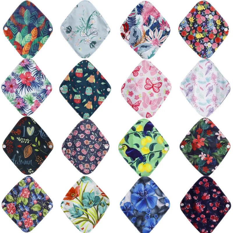 Eco-Friendly Bamboo Panty Liners - 10 Pack Reusable Menstrual Pads