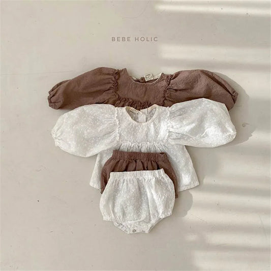 Elegant Vintage Lace Baby Girl Jumpsuit - Timeless Spring & Fall Outfit