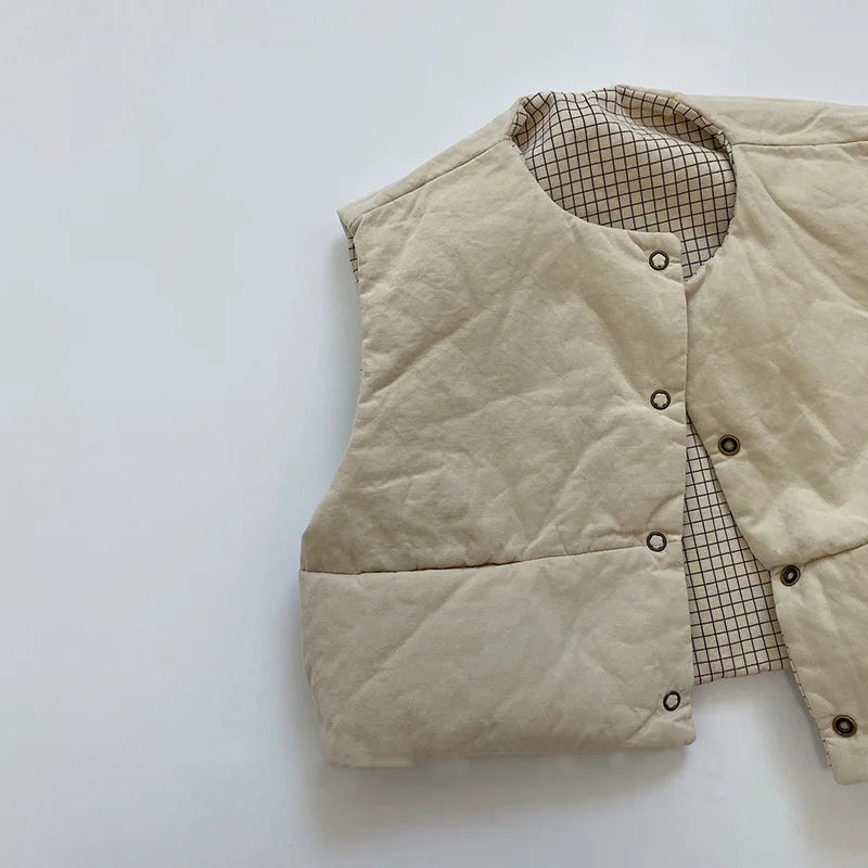 Sleeveless Winter Jacket for Toddlers (6M-24M)